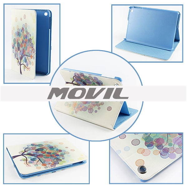 NP-2108 Elegante funda de cuero pu para ipad mini-4